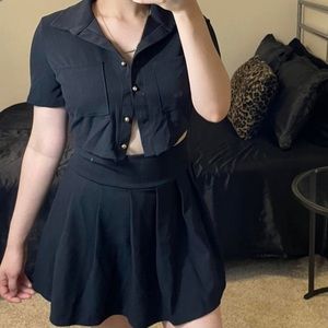 black skirt set